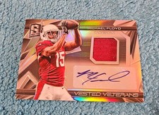 2015 Spectra Autograph Vested Veterans Michael Floyd Arizona 16/99 #VV-MF