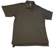 Adidas Climalite Polo Mens Large Black Short Sleeve Golf Performance Athletic L