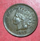 1907 US Indian Head Cent! Choice XF Details! SHARP! Old US Coin!