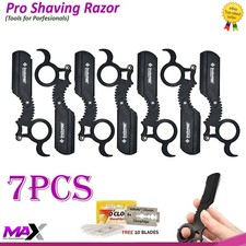 Finger Insert Handle Barber Shaving Razor Edge Cut Throat Beard Shavette Rasois