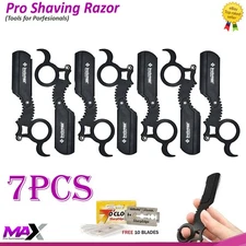 Finger Insert Handle Barber Shaving Razor Edge Cut Throat Beard Shavette Rasois