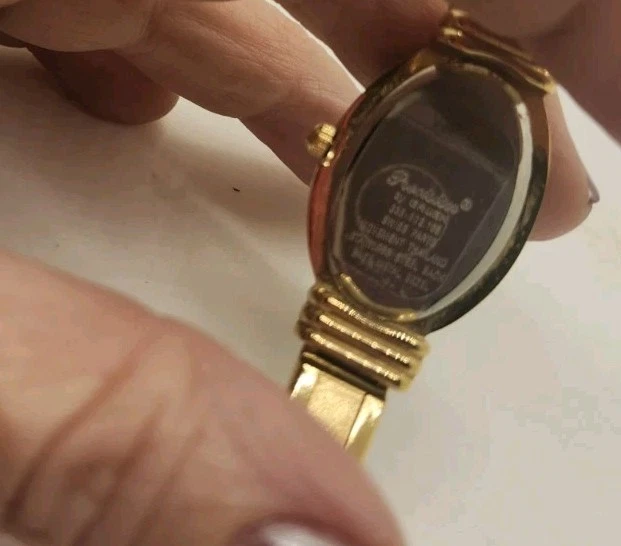 Vintage GRUEN Precisão Relógio de Pulso Suíço Feminino Relógio de Punho Tom Dourado Funciona - Imagem 4 de 4