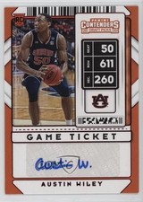 2020 Contenders Draft Picks Sticker Game Ticket Red Austin Wiley #102 Auto 06hn