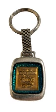 Vintage Sunoco Sun Oil Credit Union 25 Years - Promo Ad Metal Keychain Key Chain