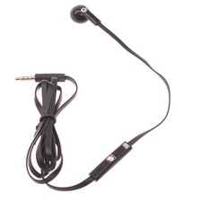 Mono Headset Wired Earphone Single Earbud 3.5mm Headphone Flat for Tablets
