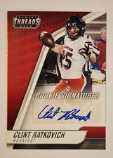 2022 Chronicles Draft Picks Threads Rookie Signatures Clint Ratkovich Auto