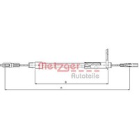 Metzger 10.9442 Seilzug Feststellbremse FüR Mercedes Benz E Klasse W210 S210
