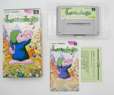 Lemmings | Super Famicom SFC Nintendo SNES | komplett OVP CIB boxed