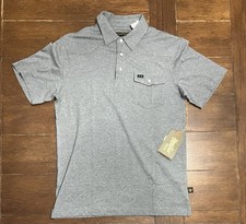 Howler Brothers Shirt Mens Small Grey Ranchero Western Polo Pearl Snap NWT