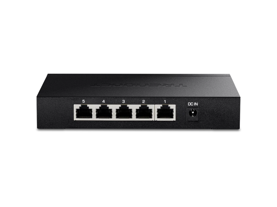 TRENDnet 5-Port Unmanaged 2.5G Gaming Switch, TEG-S350, 5 x 2.5GBase-T Ports, - Image 2 of 4