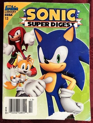 SONIC THE HEDGEHOG SUPER DIGEST Comic Book No 13 Sept 2015 Bagged & Boarded VG++