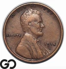1914-D Lincoln Cent Wheat Penny *Significant Key Date* VF++, Highly Desired