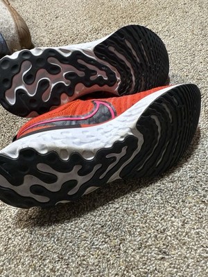 NIKE React Infinity Run FK Flyknit 2 Womens 7.5 Chile Red Hyper Pink DM8073-600