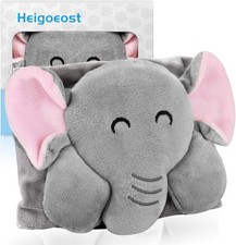 Baby Colic and Gas Relief - Heigoeost Heated Tummy Wrap for Newborns Elephant