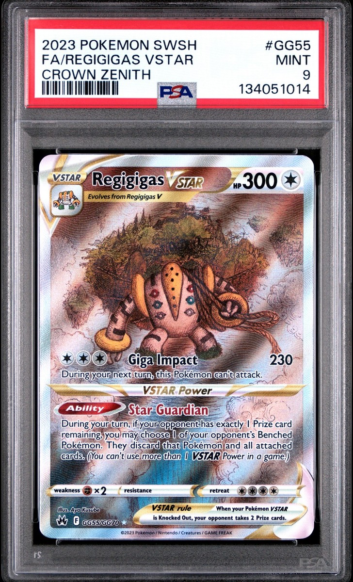 PSA 9 Regigigas Vstar #GG55 2023 Pokemon Crown Zenith 134051014 | eBay