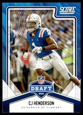 2020 Score NFL Draft CJ Henderson Rookie NCAA #NFL-22