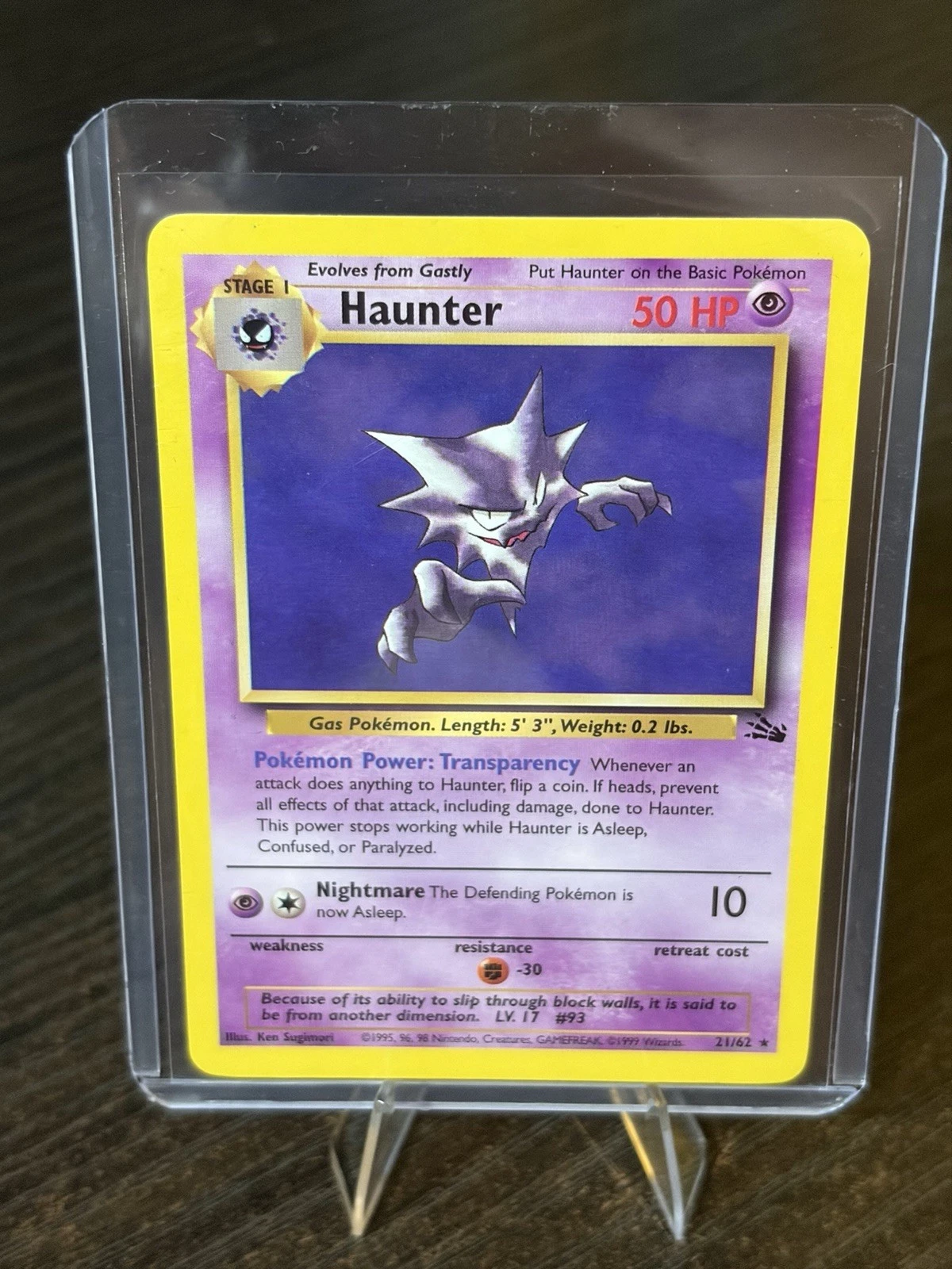 Wizards of the Coast Pokémon TCG Haunter Fossil Unlimited 1999 NM