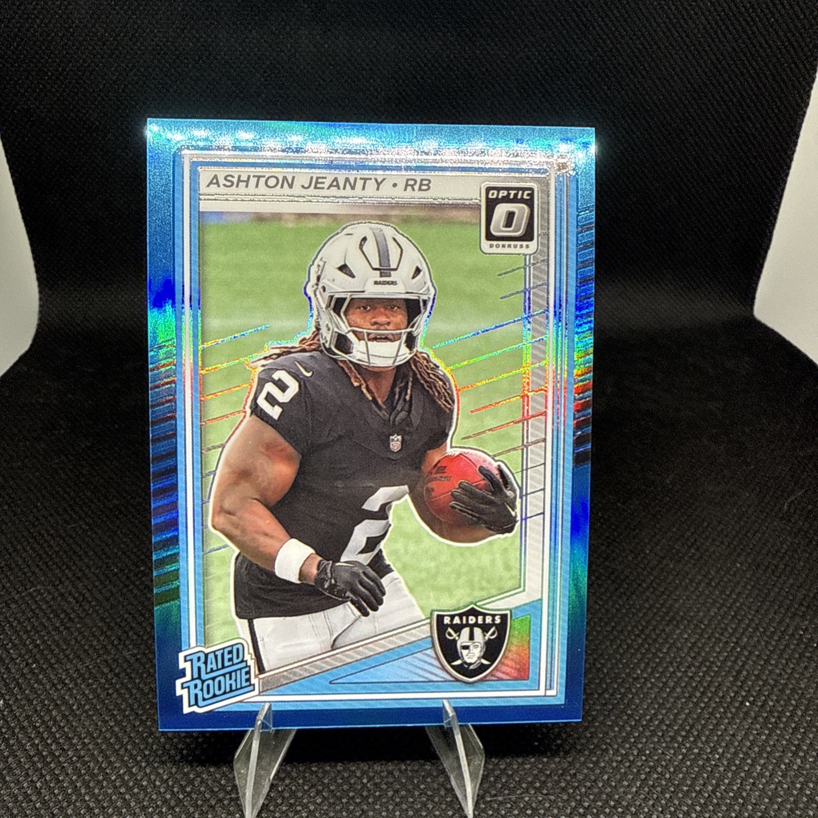 2025 Panini Donruss Optic Ashton Jeanty Light Blue Rated Rookie /399 #202 (RC)