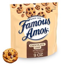Classic Chocolate Chip Cookies - Bite-Size Treats, Resealable Bag, 8 Pack, 9 oz