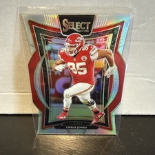 2024 Panini Select - Concourse Chris Jones #19 Silver Prizm Die-Cut