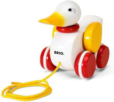 Infant  Toddler 30323 - Pull along Duck Wood Baby Toy  Flapping Wings  Engagi