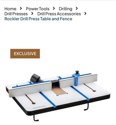 Rockler Drill Press Table And Fence