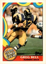1989 Topps 1989 Topps - 1000 Yard Club #8 Greg Bell Los Angeles Rams