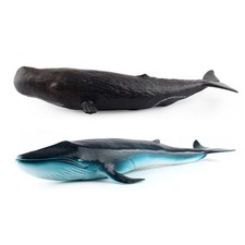 Realistic Blue Whale Animal Figure Large Size Model Sperm Whale Room Ornament