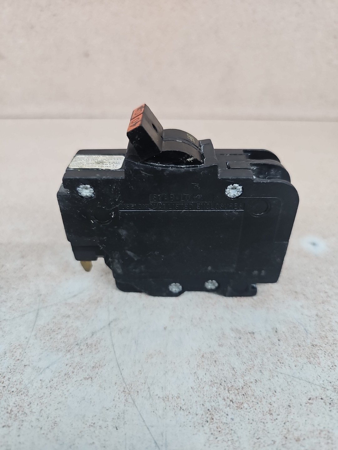 FPE Federal Pacific 40 Amp 2 Pole NC240 Stab-Lok Breaker Mini THIN Blurry# RED