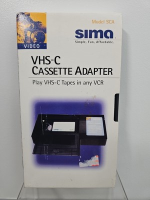 Sima VHS Video Cassette Adapter for VHS-C Videotapes VP-CA Adapter For VCR SCA