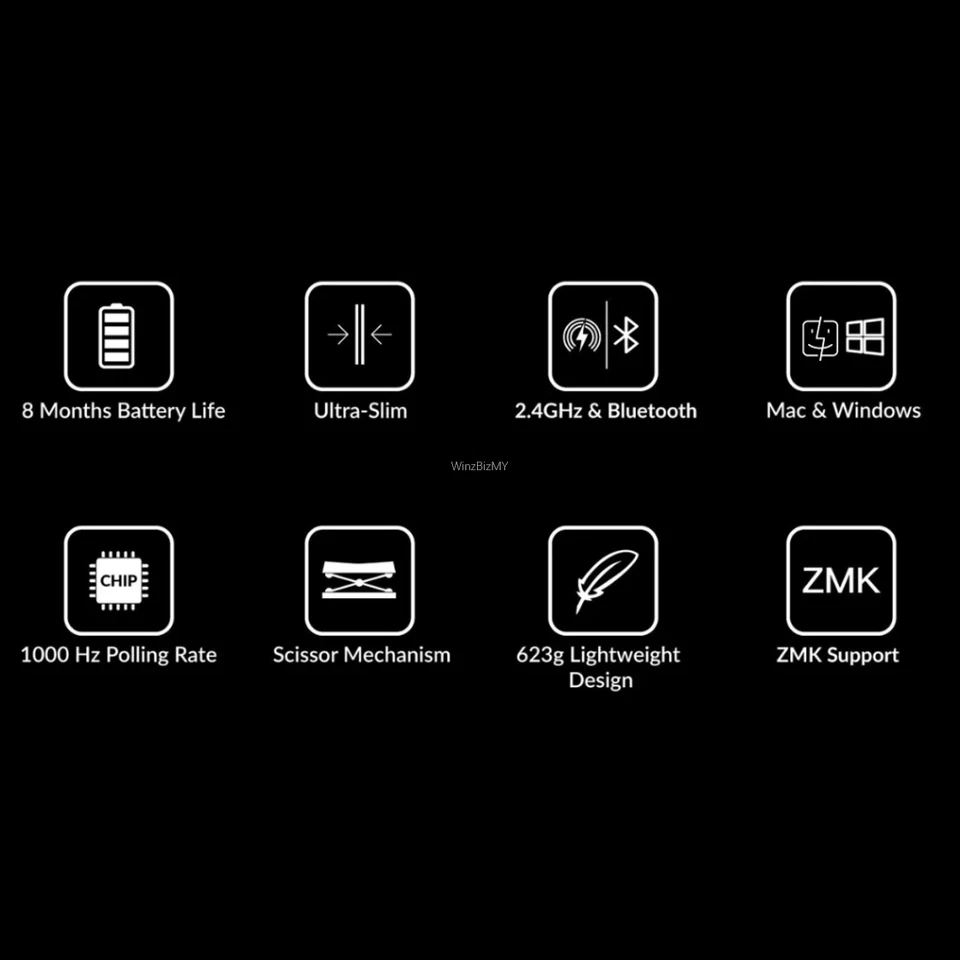 KEYCHRON B6 Pro A Full Size Ultra-Slim Wireless Lightweight Keyboard ZMK Support - Image 4 of 4