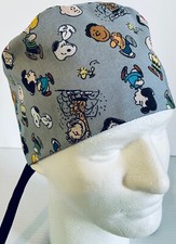 Snoopy Peanuts Medical Skull Scrub Cap Surgery Hat / Chemo Cap