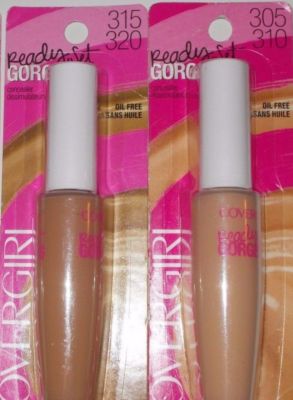 2 New CoverGirl Ready Set Gorgeous Concealer  315-320 Deep 