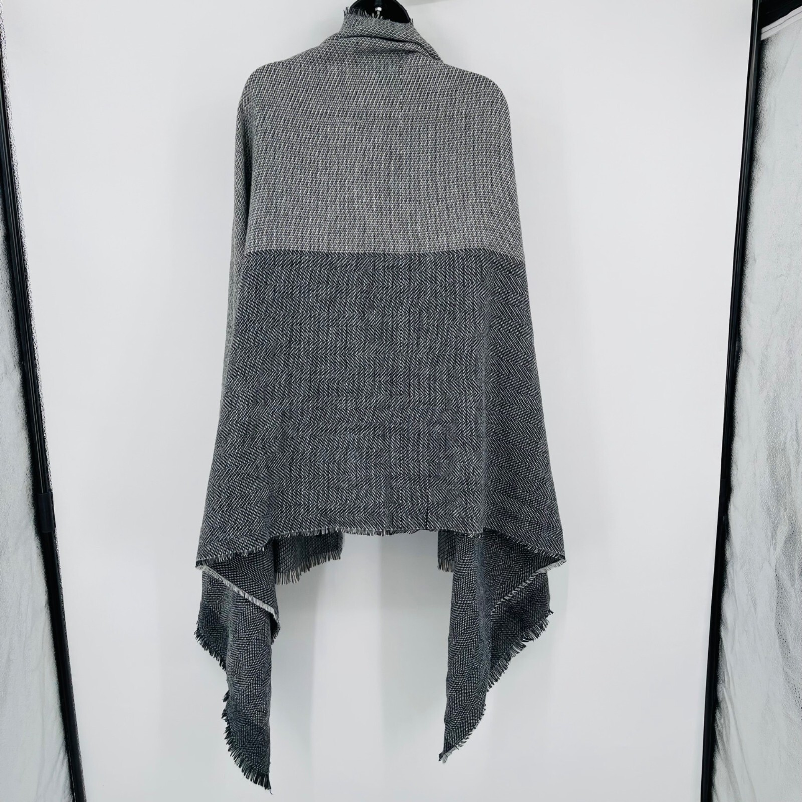 Kenneth Cole Multi Functional Gray Scale Wrap Sca… - image 2