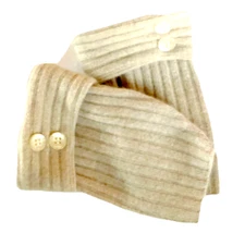 FINGERLESS GLOVES TAN BROWN 100% CASHMERE S M L OS MITTENS MITTS WOMEN'S LADIES