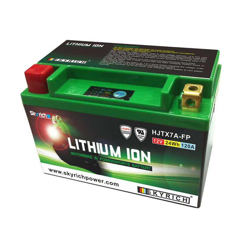 Batterie lithium Skyrich HJTX7A-FP anti panne hivernale remplace YTX7A-BS plomb