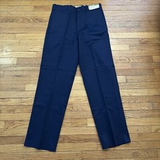 NWT Vintage 70s Sears Work  N Leisure Prema Press Pants 34x32 USA Made Talon NEW