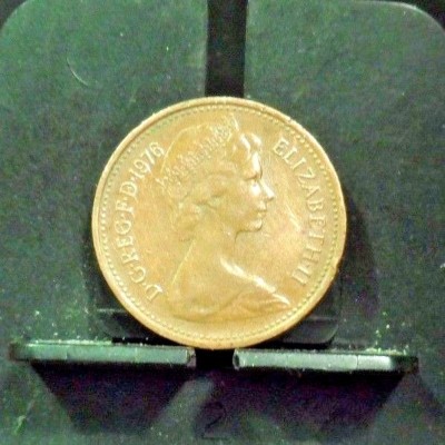 CIRCULATED 1976 ONE NEW PENNY UK COIN (112317)#1