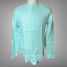 Hermes New Super Fine 100 Linen Shirt 15 3/4 40 Made in France