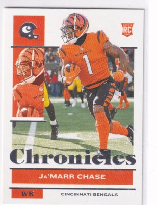 2021 Panini Chronicles NFL No. 17 Ja'Marr Chase Rookie Silver