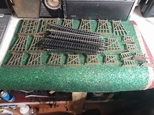 Ho Scale Model Railroading Trestle Lot With 8 Pcs Straight Track