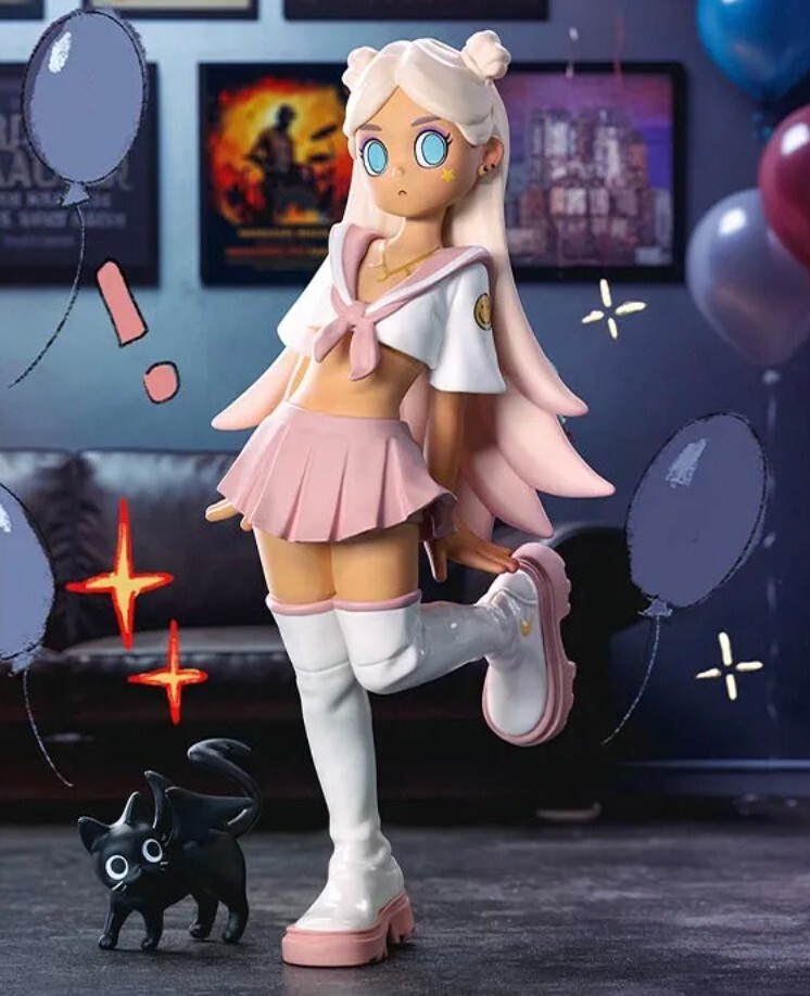 【rui】ポップアップグッズ POP MART Peach Riot Rise Up Series Figure Poppy Cutie New & Sealed