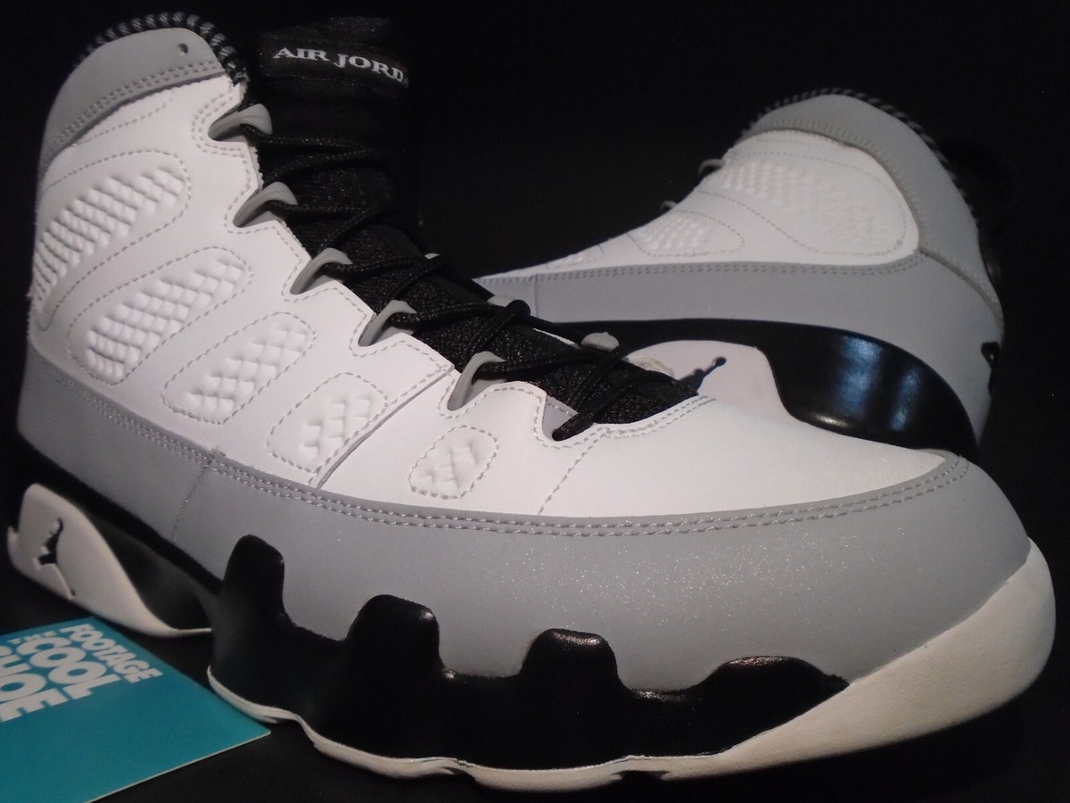 NIKE AIR JORDAN IX RETRO BARONS WHITE BLACK WOLF GREY BRED 302370-106
