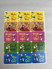 Dr. Seuss Cat in the Hat Reward stickers 1 Sheet Stickers