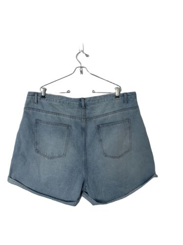 Shein womens sz 4xl denim jeans shorts cuffed plus