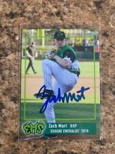 Zach Mort Signed 2018 Eugene Emeralds Team Set Auto Rc Chicago Cubs 