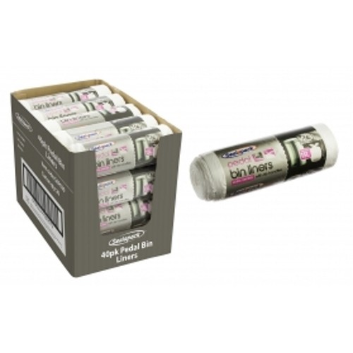 2 x 15L Extra Strong Pedal Bin Liners With Tie Handles Sacks Bags 80