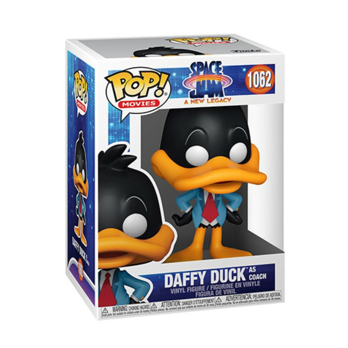 FUNKO MOVIES SPACE JAM A NEW- LEGACY DAFFY DUCK AS COACH 1062