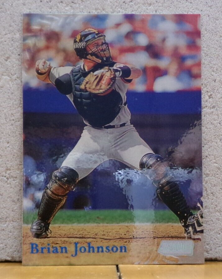 BASEBALL CARD BRIAN JOHNSON CATCHER THE SAN FRANCISCO GIANTS TOPPS