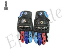 BMW S1000 RR NEW LEATHER RACING GLOVES ARMORED RIDING CE APPROVED FOR MEN BIKERS